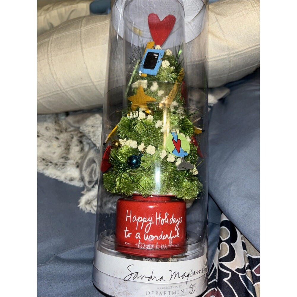 Dept. 56 "Happy Holidays to a Wonderful Teacher" Light Up Christmas Tree NEW